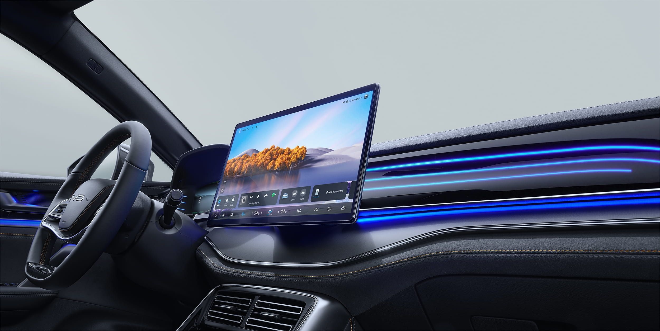 ecran-tactile-rotatif-byd-song-plus-dm-i Écran tactile rotatif 15,6 pouces du BYD Song Plus DM-i
