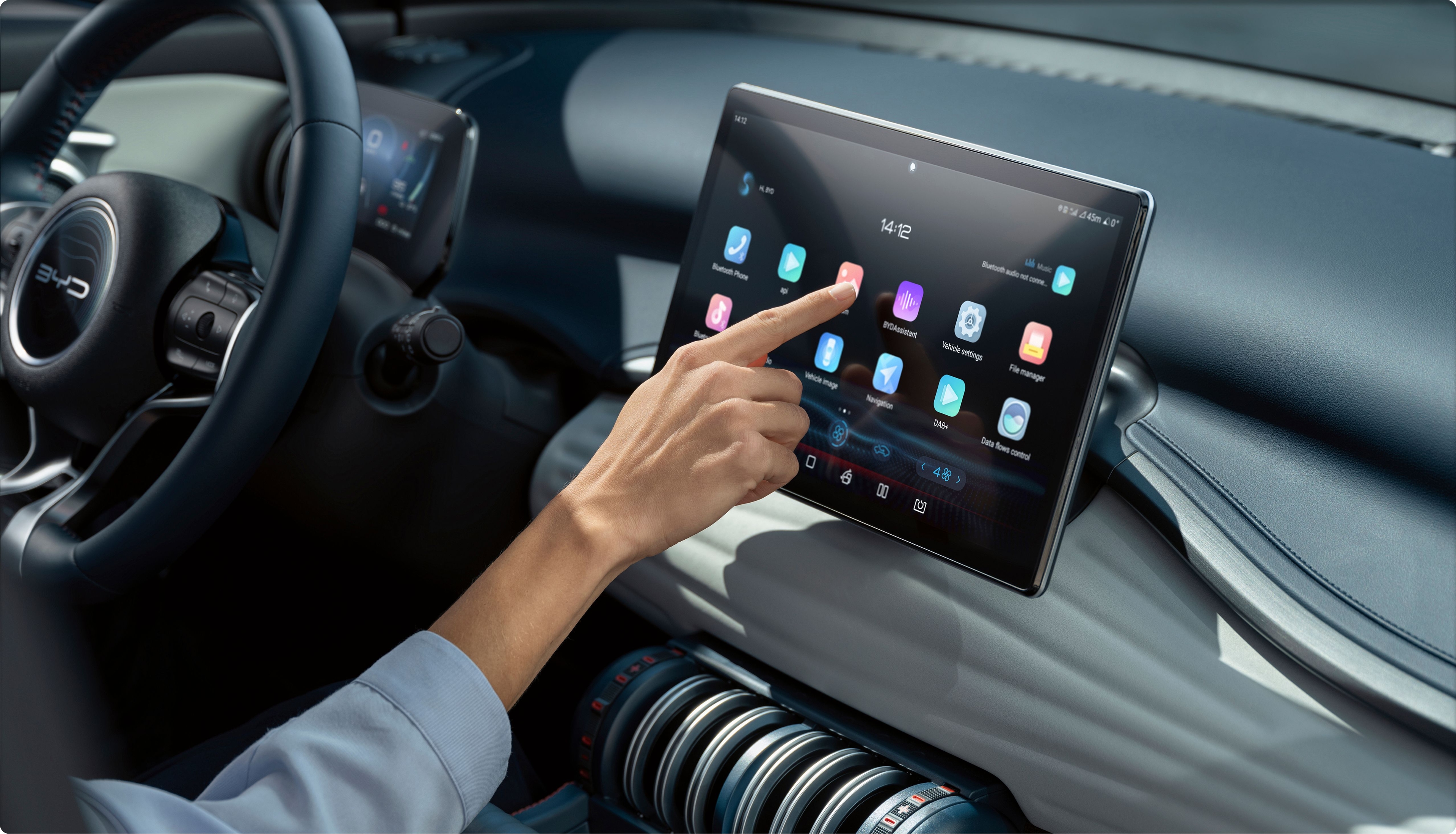 ecran-tactile-byd-atto-3 Écran tactile rotatif 12,8 pouces du BYD Atto 3