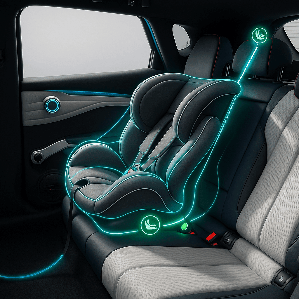 byd-atto-3-systeme-isofix Système ISOFIX du BYD Atto 3 pour siège enfant